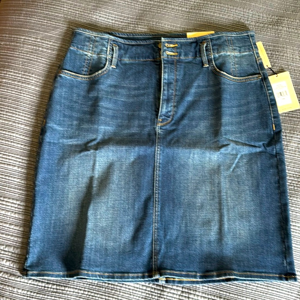 NYDJ High Rise Hollywood Skirt WB in Olympus Size 14W New